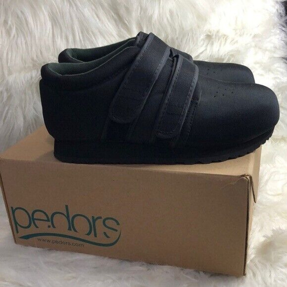 Black Pedors classic MAX stretch Double strapped Velc men’s 9 6E women’s 11 6E - Picture 3 of 16